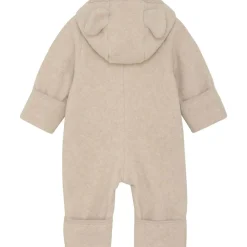 Online bomullsfleecedress med ører, Camel Melange Heldresser / Kjøredresser Baby | Heldresser & Pyjamaser Jente