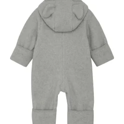 Sale bomullsfleecedress med ører, Light Grey Melange Heldresser / Kjøredresser Baby | Heldresser & Pyjamaser Jente