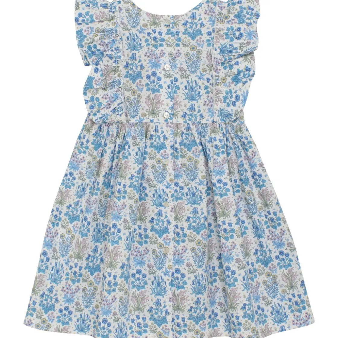 Outlet kjole til barn og baby m/blomster, Soft Chambray Penklær Jente | Penklær Jente