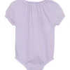 New Huttelihut Muslin Romper, Orchid Petal Penklær Baby Jente | Penklær Baby Gutt