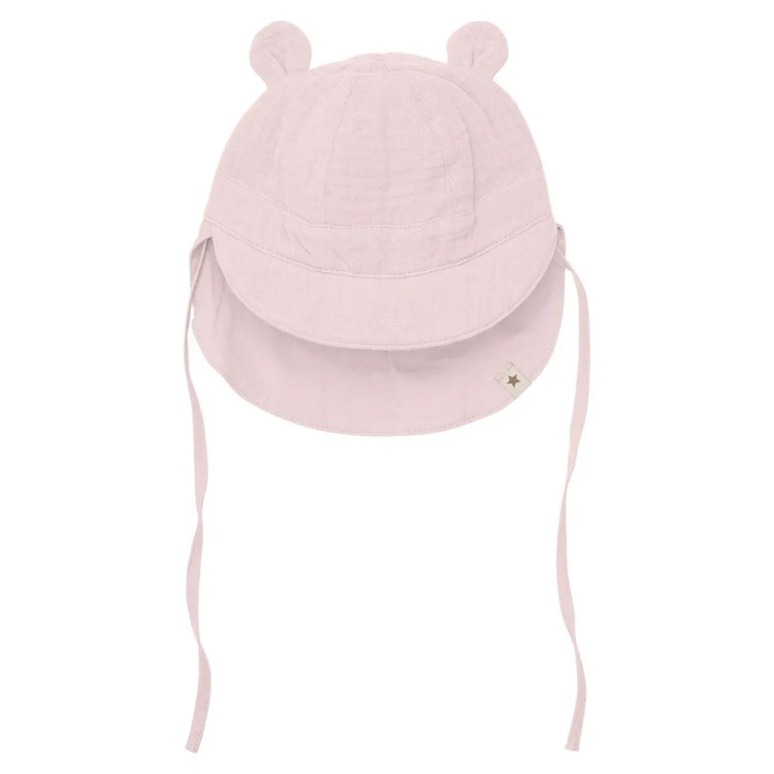 Best Muslin solhatt m/ører, Cloud Gray Solhatter Barn | Solhatter Baby