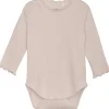 New Rib body, Sepia Rose Bodyer Baby Jente