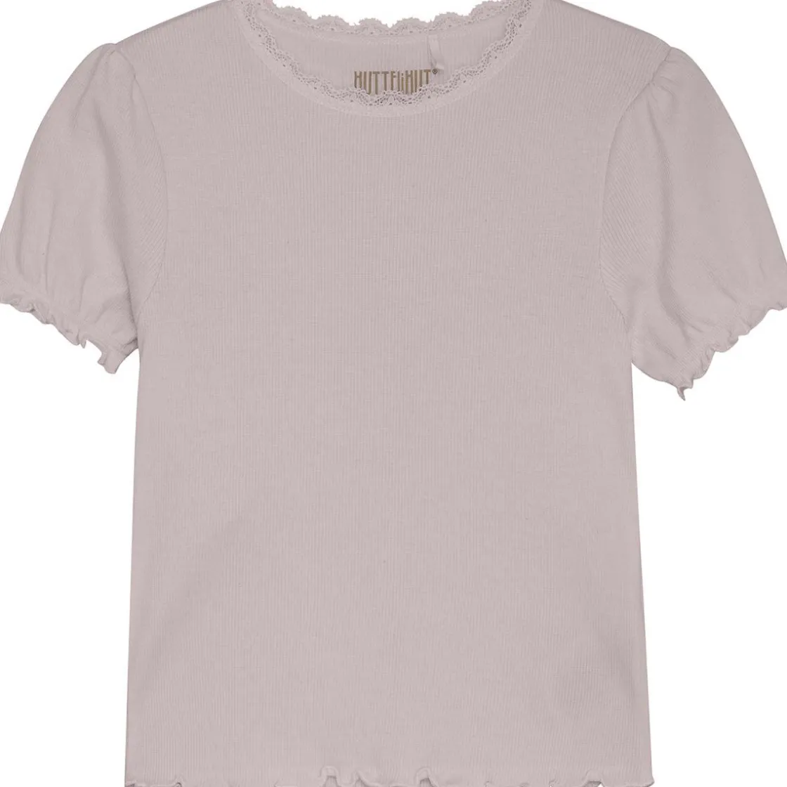 Fashion Rib t-skjorte til barn, Cloud Gray Penklær Jente | Penklær Baby Gutt