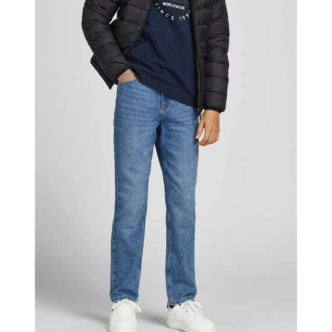 Clearance Jack & Jones Clark 023 jeans til barn, Blue Denim Bukser Gutt 8-16 År | Bukser Baby Gutt