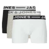 Hot Jack & Jones Sense 3-pack boxer, Light Grey Melange Undertøy Gutt 8-16 År | Undertøy Gutt