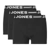 Hot Jack & Jones Sense 3-pack boxer, Black/Black Undertøy Gutt 8-16 År | Undertøy Gutt