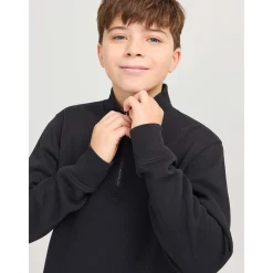 Fashion Bradley half-zip sweatshirt, Black Gensere Gutt 8-16 År | Gensere & Overdeler Gutt