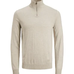 Clearance Emil half-zip genser, Oatmeal Mel. Penklær Gutt | Skjorter Gutt