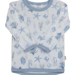 New Aqua Flora genser i sommerull, Light blue Ullgensere Gutt 3-10 År | Gensere & Overdeler Gutt