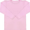 New genser i ull/silke med blonder til barn, prime rose Ullgensere 8-16 År | Ullgensere Jente 3-10 År