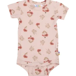 Hot Poppy & Mill kortermet body i bambus, Pink Kortermet Baby Jente | Bodyer Baby Jente