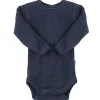 Fashion ribb body i ull, navy Ullbody Og Ullgensere Baby | Ullbodyer Baby Gutt
