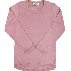 Discount ribb genser i merinoull til barn, old rose Ullgensere 8-16 År | Ullgensere Jente 3-10 År