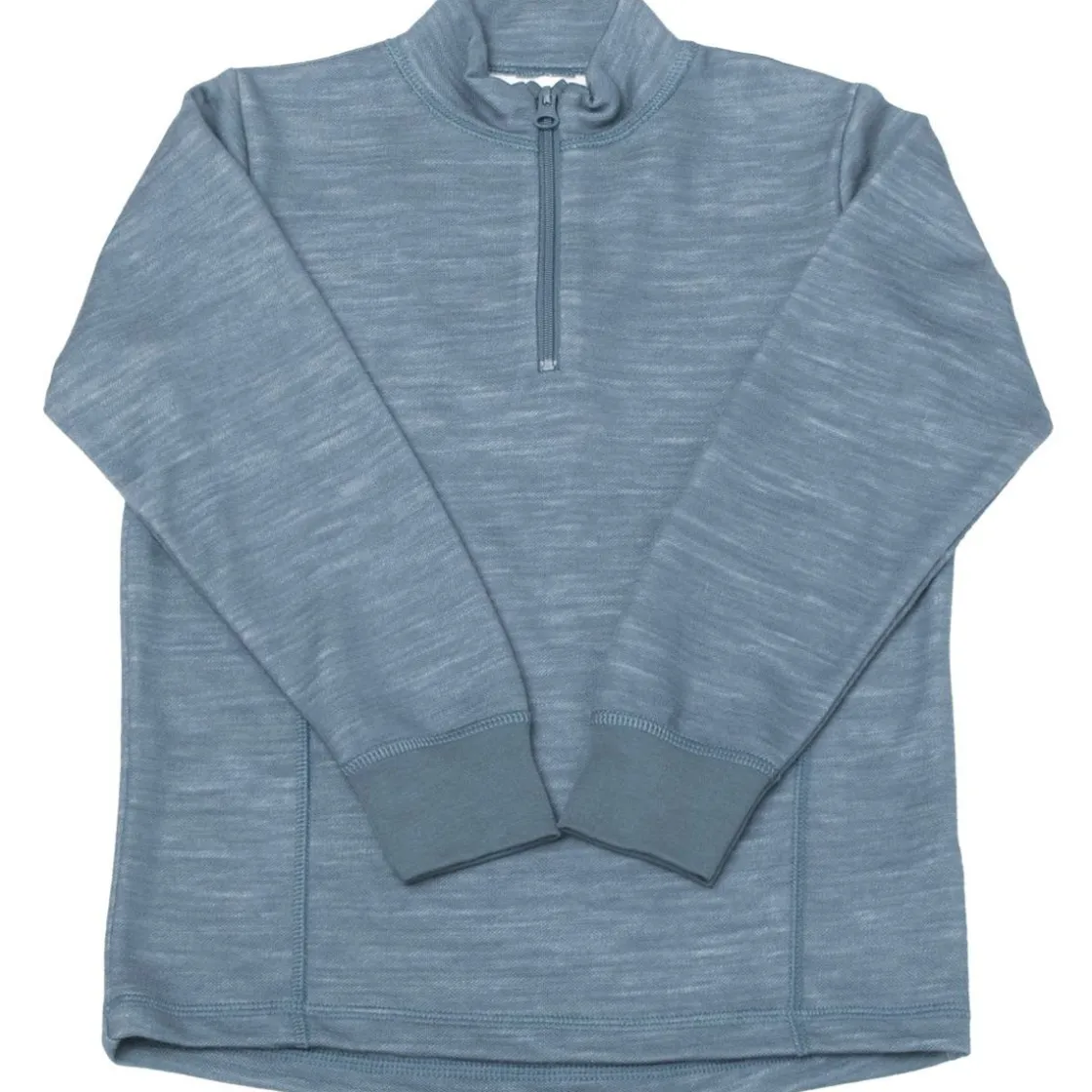 Best Snowflake genser i ull/bambus med zip, Blue Ullgensere 8-16 År | Ullgensere Gutt 3-10 År