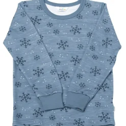 Discount Snowflake genser ull/bambus, Blue Ullgensere 8-16 År | Ullgensere Gutt 3-10 År