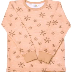 Best Snowflake genser ull/bambus, Peach Ullgensere 8-16 År | Ullgensere Jente 3-10 År