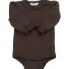 Fashion wool melange ullbody til jente, Drk. Brown Ullbody Og Ullgensere Baby | Ullbodyer Baby Jente