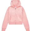 Clearance Tonal velour hettejakke, Peach Blossom Gensere Jente 8-16 År | Gensere & Overdeler Gutt