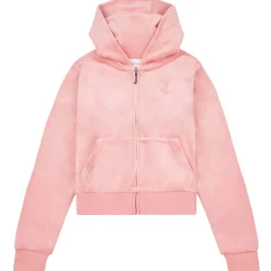 Clearance Tonal velour hettejakke, Peach Blossom Gensere Jente 8-16 År | Gensere & Overdeler Gutt