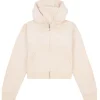 Outlet Tonal velour hettejakke, Gray Morn Gensere Jente 8-16 År | Gensere & Overdeler Gutt