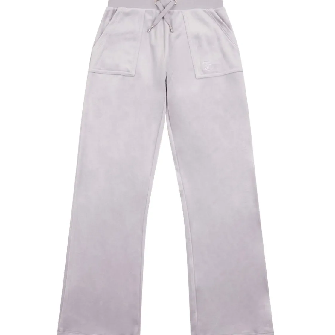 Outlet Tonal velour joggebukse, dapple grey Bukser Jente 8-16 År | Bukser Baby Gutt