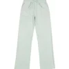Outlet Tonal velour joggebukse, surf spray Bukser Jente 8-16 År | Bukser Baby Gutt