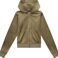 Sale Tonal velour hettejakke, tea leaf Gensere Jente 8-16 År | Gensere & Overdeler Gutt
