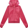 New Tonal velour hettejakke, sangria Gensere Jente 8-16 År | Gensere & Overdeler Gutt