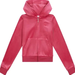 New Tonal velour hettejakke, sangria Gensere Jente 8-16 År | Gensere & Overdeler Gutt