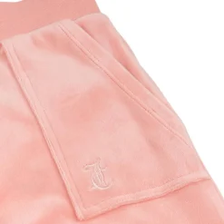 Fashion Tonal velour joggebukse, peach amber Bukser Jente 8-16 År | Bukser Baby Gutt