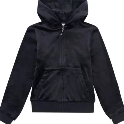 New velour hettejakke til barn, Black Gensere Jente 8-16 År | Gensere & Overdeler Gutt