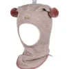 Best balaclava med tynne striper, gammelrosa Vinterluer Barn | Vinterluer Baby