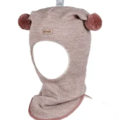 Best balaclava med tynne striper, gammelrosa Vinterluer Barn | Vinterluer Baby