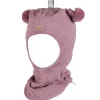 Outlet Cable balaclava til barn og baby, old rose Vinterluer Barn | Vinterluer Baby