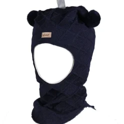 New Cable balaclava til barn og baby, marineblå Vinterluer Barn | Vinterluer Baby