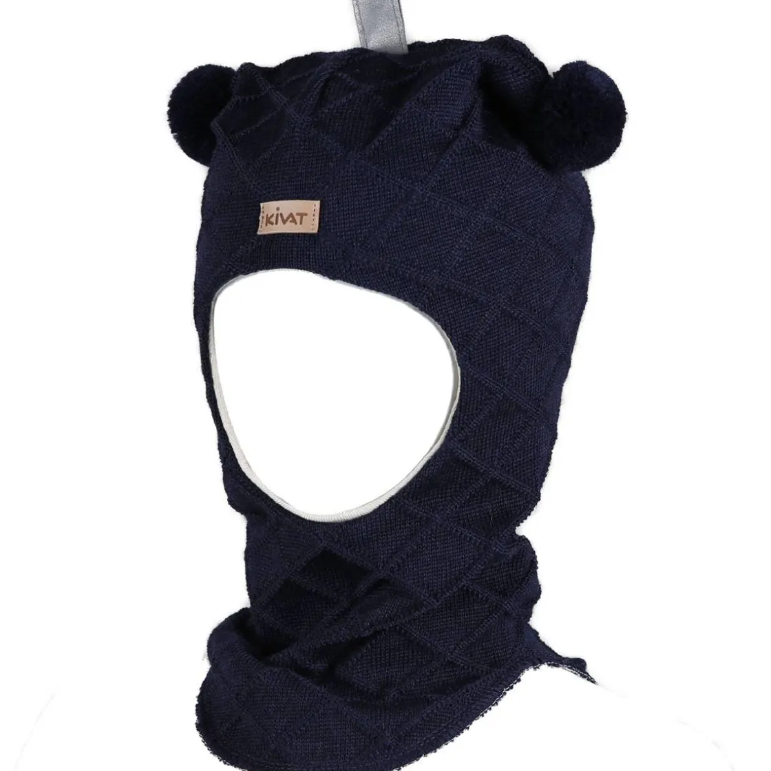 New Cable balaclava til barn og baby, marineblå Vinterluer Barn | Vinterluer Baby