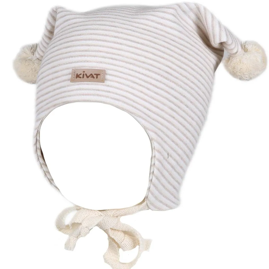 Sale vårlue til baby og barn med med striper, Beige Vår- Og Høstluer Barn | Vår- Og Høstluer Baby
