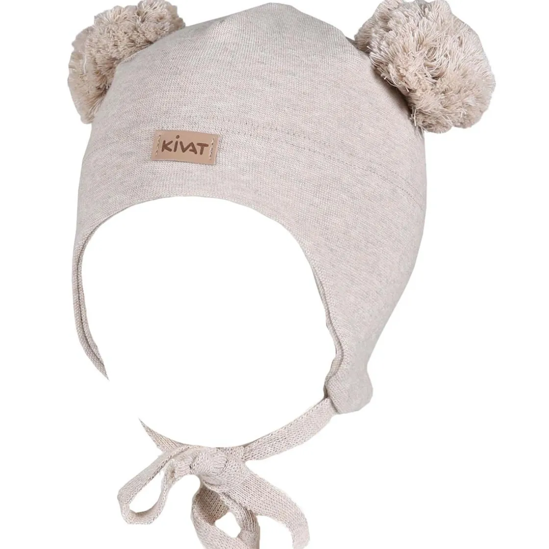 Fashion vårlue til baby og barn med store dusker, Sand Vår- Og Høstluer Barn | Vår- Og Høstluer Baby
