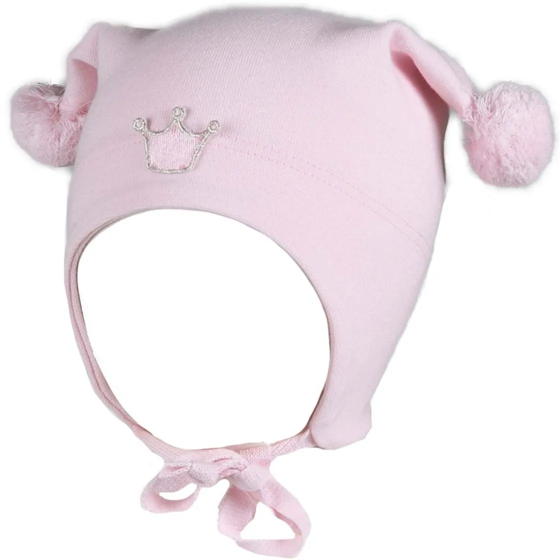 Outlet vårlue til barn og baby med krone, Soft Rosa Vår- Og Høstluer Barn | Vår- Og Høstluer Baby