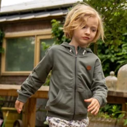 Online zip-genser til barn, Faded green Gensere Gutt 8-16 År | Gensere & Overdeler Gutt