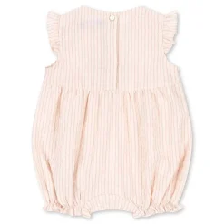 Outlet Ellie romper til baby, Peony Stripe Penklær Baby Jente | Penklær Baby Gutt