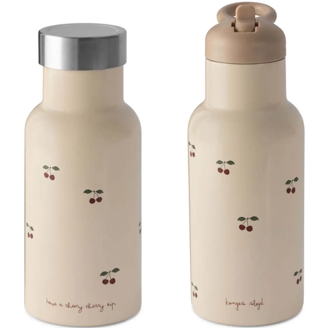 Sale stålflaske til barn 350ml, Cherry Kopper Og Drikkeflasker