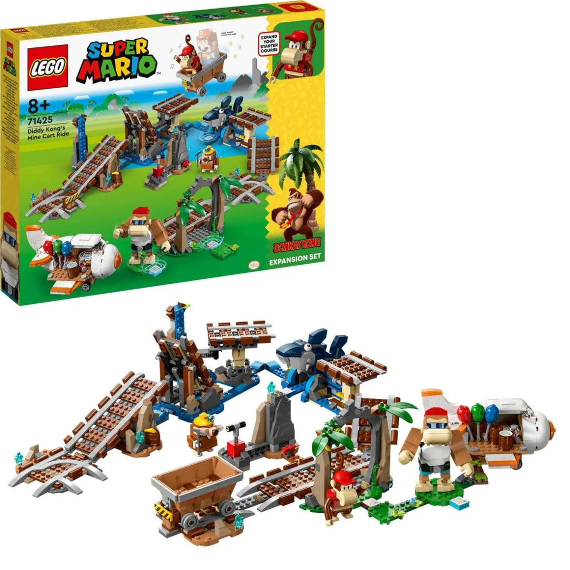 Hot Diddy Kongs gruvevogntur – ekstrabanesett 8 år+ Lego