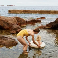 Fashion Dawn badering til baby, Crab/Sandy Vannleker