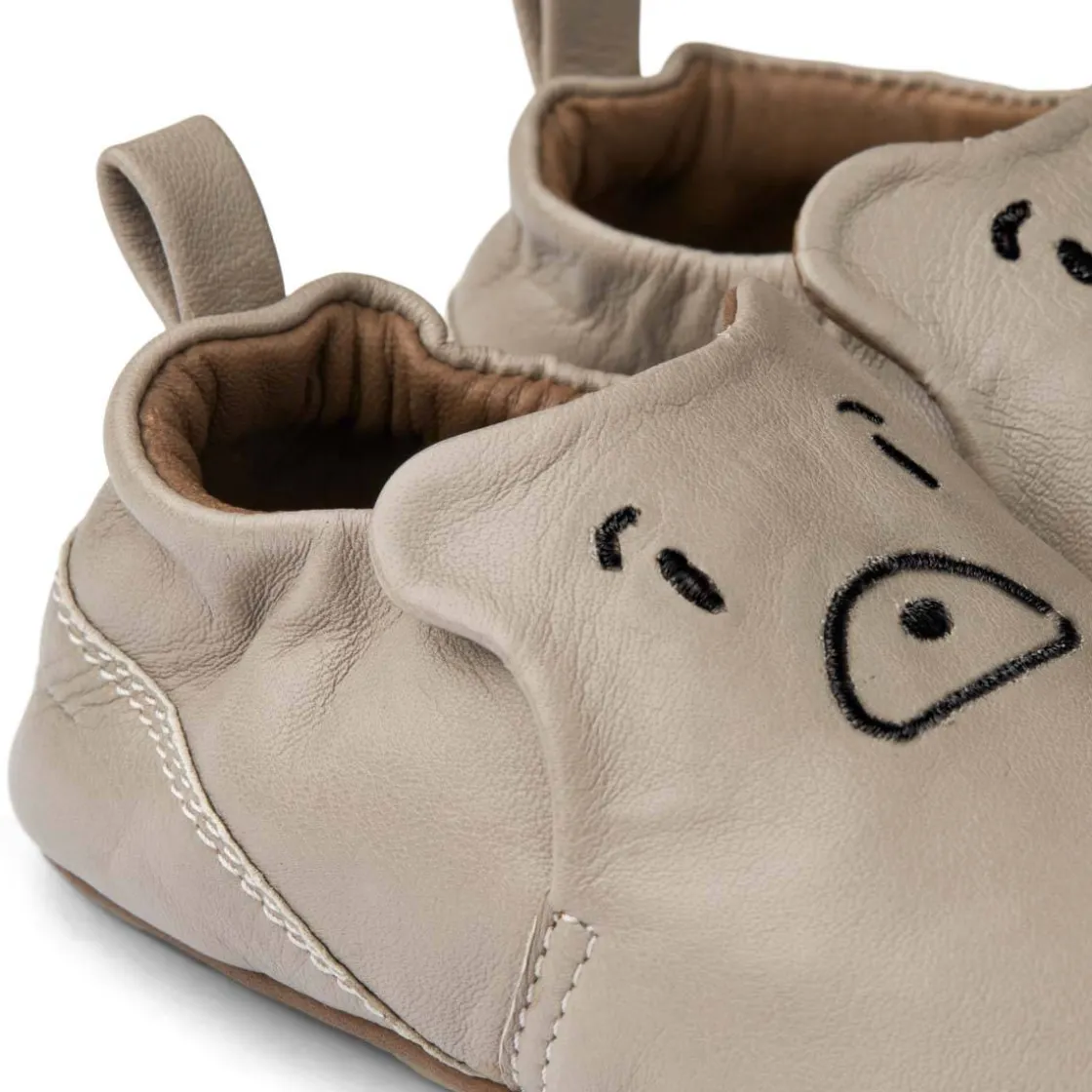 New Eliot Bear skinntøfler til baby og barn, mist Tøfler