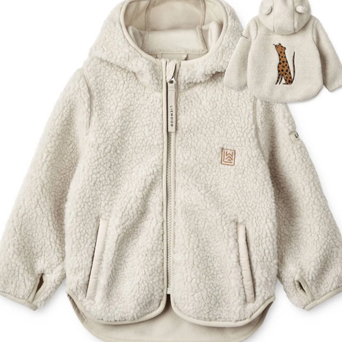Outlet Mara Teddyjakke til småbarn, Leopard Sandy Jakker Barn | Jakker Baby