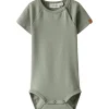 Clearance Nbmlalo kortermet body, Seagrass Kort | Kortermet Baby Gutt