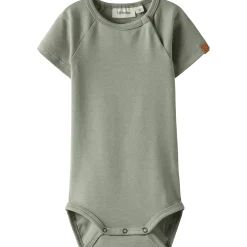Clearance Nbmlalo kortermet body, Seagrass Kort | Kortermet Baby Gutt