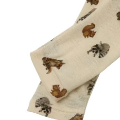 Clearance NMNNIMO leggings i ull småbarn, sandshell Ullbukser Gutt 3-10 År | Ullbukser Baby