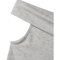 Discount Nlfbenedicte Off Shoulder topp, Light Grey Melange T-skjorte Jente 8-16 År | T-skjorter & Singleter Jente